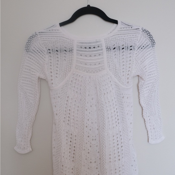 BCBG white long sleeve top - Picture 3 of 4